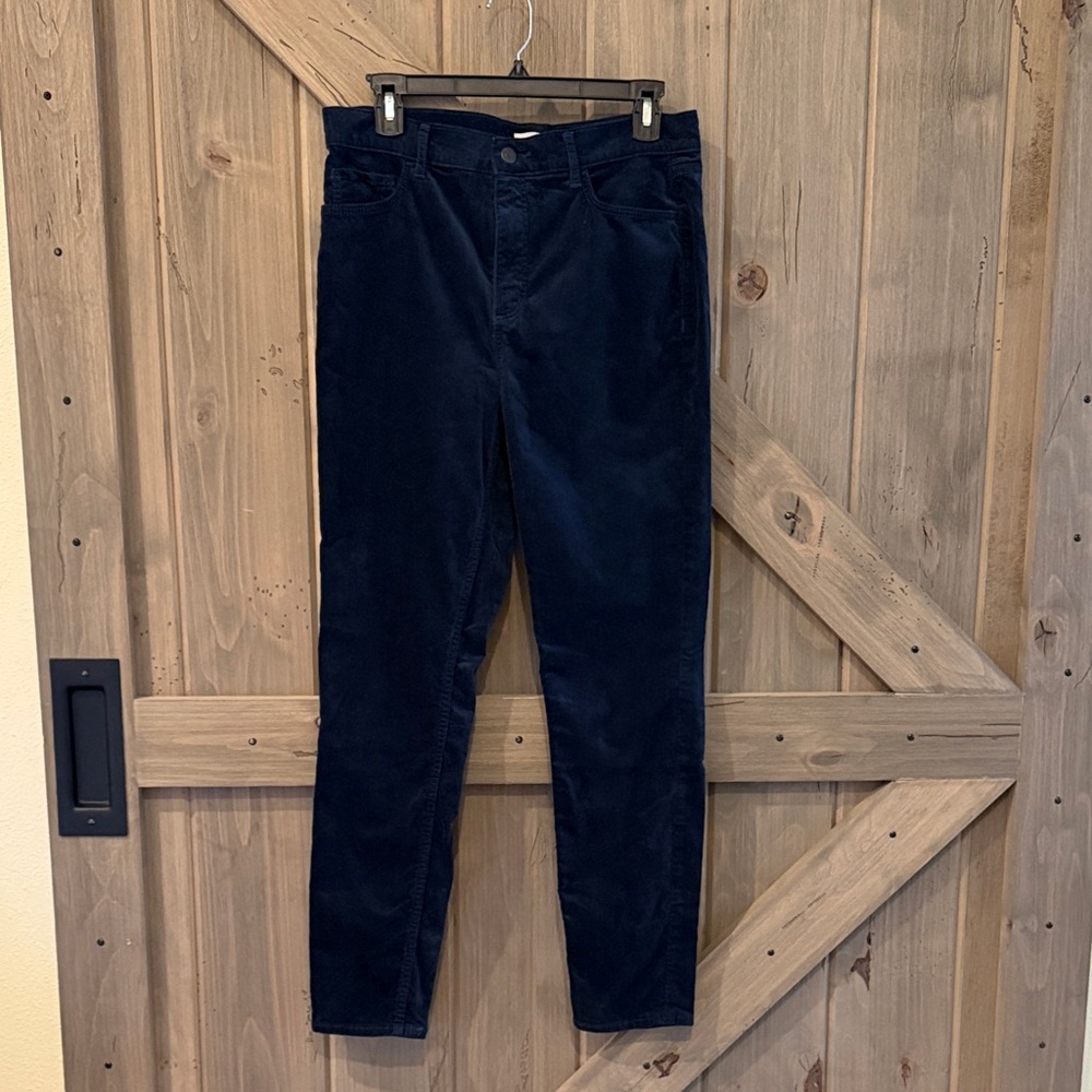 Loft Women’s Size 8 Velvet Dark Blue Pant